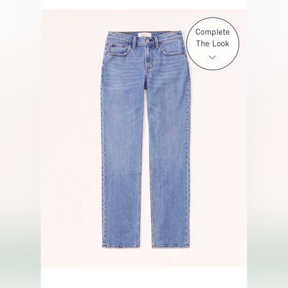 Abercrombie & Fitch size 27/4 Curve Love Mid Rise Jean - Picture 4 of 6